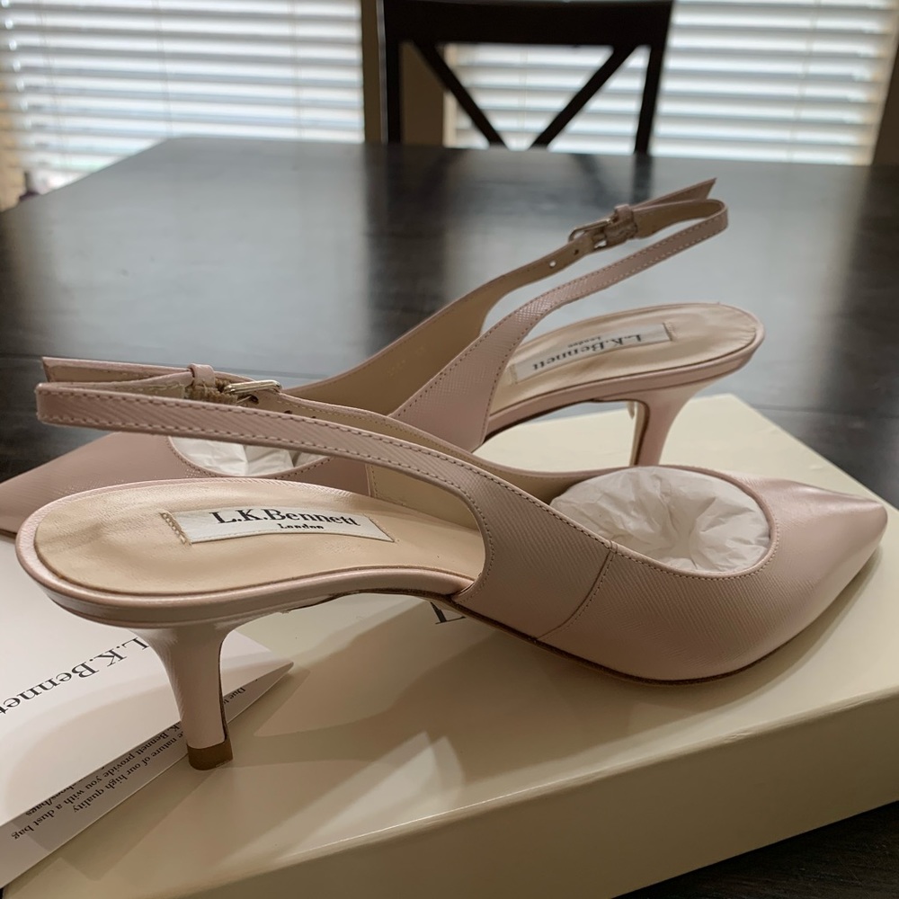L.K.Bennett Pink slingback Pump Size 8.5 NEW